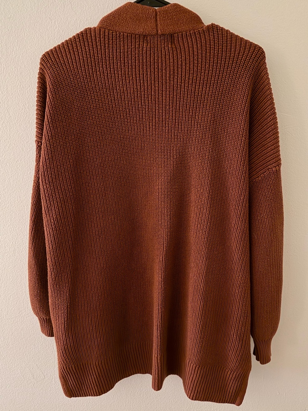 Universal Thread Open-Front Rust Orange Knit Cardigan - Picture 2 of 4
